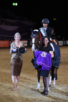 Shaunie Greig retains her title in the Equithème Leading Pony Showjumper of the Year Championship